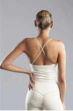 IVORY -brassière débardeur avec dos croisé